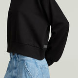 G-STAR Outlet Premium Core Cropped Loose Sweater Black