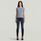 G-STAR Outlet Rib Cap Sleeve T-Shirt Light blue