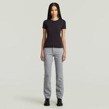 G-STAR Outlet Rib Cap Sleeve T-Shirt Black