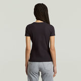 G-STAR Outlet Rib Cap Sleeve T-Shirt Black