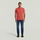 G-STAR Outlet Polo Chest Logo Striped Rojo