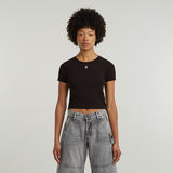 G-STAR Outlet Cropped Mini Slim Top Black