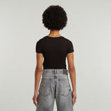 G-STAR Outlet Cropped Mini Slim Top Black