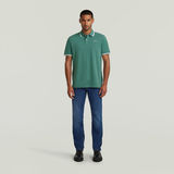G-STAR Outlet Chest Logo Striped Polo Green