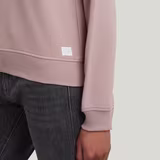 G-STAR Outlet Center Chest Logo Crew Sweat Pink