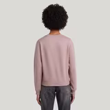 G-STAR Outlet Center Chest Logo Crew Sweat Pink