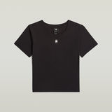 G-STAR Outlet Cropped Mini Slim Top Black