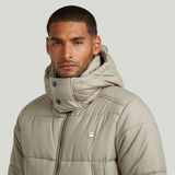 G-STAR Outlet Long Padded Winter Jacket Beige