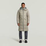 G-STAR Outlet Long Padded Winter Jacket Beige