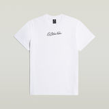 G-STAR Outlet Camiseta Autograph Loose Blanco