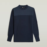 G-STAR Outlet Army Rib Knit Pullover Dark blue