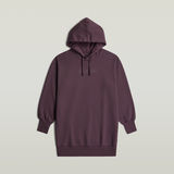 G-STAR Outlet Hooded Sweater Dress Purple