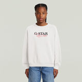 G-STAR Outlet Sudadera holgada para niña Blanco