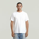 G-STAR Outlet Camiseta Essential Raw Neck Blanco