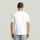 G-STAR Outlet Camiseta Essential Raw Neck Blanco