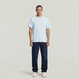 G-STAR Outlet Camiseta Essential Raw Neck Azul claro
