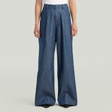 G-STAR Outlet Fluid Wide Leg Pants Dark blue