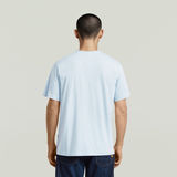 G-STAR Outlet Camiseta Essential Raw Neck Azul claro