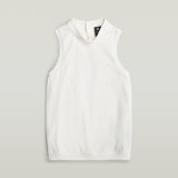 G-STAR Outlet Open Back Knit Tanktop White