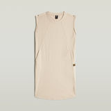 G-STAR Outlet Vestido Seam Detail Loose Beige