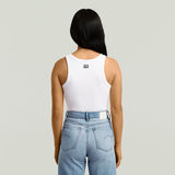 G-STAR Outlet Ribbed Tanktop White