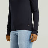 G-STAR Outlet Camiseta Regular Mock Azul oscuro