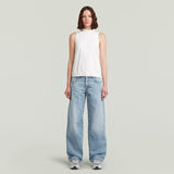 G-STAR Outlet Open Back Knit Tanktop White