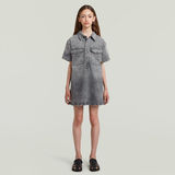 G-STAR Outlet Girls Dress Shirt Collar Denim Grey