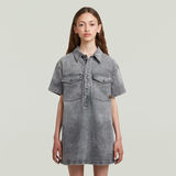 G-STAR Outlet Girls Dress Shirt Collar Denim Grey