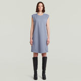 G-STAR Outlet Vestido Seam Detail Loose Azul claro