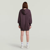 G-STAR Outlet Hooded Sweater Dress Purple