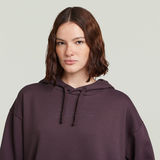 G-STAR Outlet Hooded Sweater Dress Purple