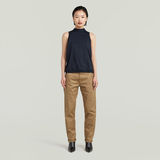 G-STAR Outlet Open Back Knit Tank Top Dark blue