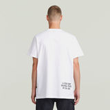 G-STAR Outlet Back Printed T-Shirt White