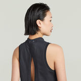 G-STAR Outlet Open Back Knit Tanktop Grey