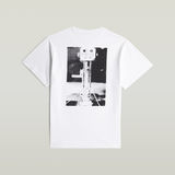 G-STAR Outlet Back Photo Print Loose T-Shirt White