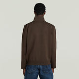 G-STAR Outlet Tech Knit Jacket Brown