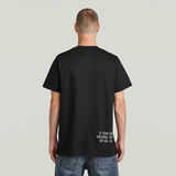 G-STAR Outlet Back Printed T-Shirt Black