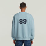 G-STAR Outlet Sprayed 89 Loose Sweater Light blue
