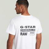 G-STAR Outlet Originals Back Print T-Shirt White