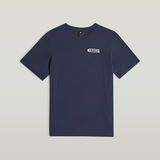 G-STAR Outlet Camiseta Old Skool Slim Azul oscuro