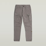 G-STAR Outlet Roxic Zip Straight Tapered Pants Grey
