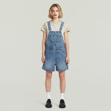 G-STAR Outlet Short Dungaree Medium blue