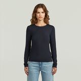 G-STAR Outlet Camiseta Regular Azul oscuro