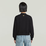 G-STAR Outlet Bomber Sweat Long Sleeve Black