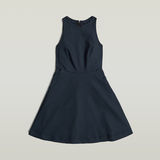 G-STAR Outlet Core Fit And Flare Dress Dark blue