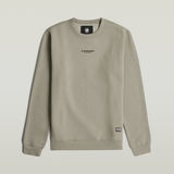 G-STAR Outlet Center Chest Logo Sweater Beige
