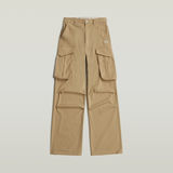 G-STAR Outlet High Waist Cargo Pants Beige
