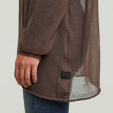 G-STAR Outlet Jersey Sheer Loose Turtle Knitted Marrón