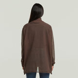 G-STAR Outlet Jersey Sheer Loose Turtle Knitted Marrón
